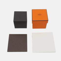 مملوكة مسبقًا خاتم هيرمس شين دو أنكر فيرسو مقاس كبير جداً 55 / #15 ذهب وردي عيار 18 سيراميك