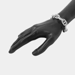 مملوكة مسبقًا Hermes Chaine D'Ancre Bracelet 12 Frames Size Gm Sv925