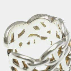 مملوكة مسبقًا خاتم هيرميس شين دانكر فضة 925 موضة بدون حجرة فضة