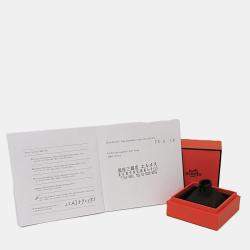 مملوكة مسبقًا خاتم هيرميس شين دانكر فضة 925 موضة بدون حجرة فضة