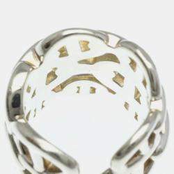 مملوكة مسبقًا خاتم هيرميس شين دانكر فضة 925 موضة بدون حجرة فضة