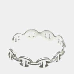 مملوكة مسبقًا سوار هيرمس شين دانكر فضي 925 بدون حجر فضي