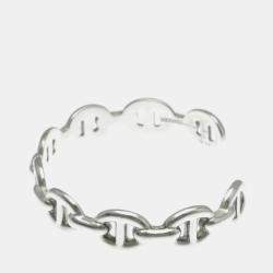 مملوكة مسبقًا سوار هيرمس شين دانكر فضي 925 بدون حجر فضي