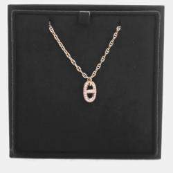 Pre Owned Hermes Diamond Paved Farandole Pendant Necklace