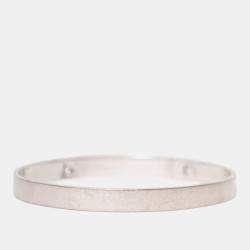 Pre Owned سوار هيرمس كوليه دي شيان ذهب أبيض عيار 18