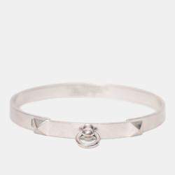 Pre Owned سوار هيرمس كوليه دي شيان ذهب أبيض عيار 18