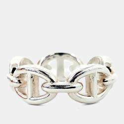 Pre Owned خاتم هيرمس ثريا فضي