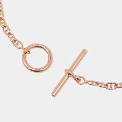 مملوكة مسبقًا سوار هيرمس فاراندول الجديد حجم صغير ذهب وردي عيار 18