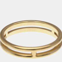 Pre Owned خاتم هيرمس أريان زفاف ذهب وردي 18 قيراط موضة خاتم زفاف