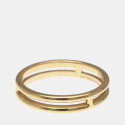 Pre Owned خاتم هيرمس أريان زفاف ذهب وردي 18 قيراط موضة خاتم زفاف