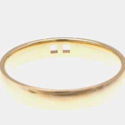 Pre Owned Hermes Hercules Diamond 18K Pink Gold Band Ring 