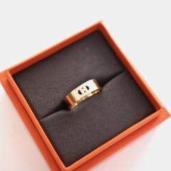 مملوكة مسبقًا Hermes Small Model H D'Ancre Ring Sz 55