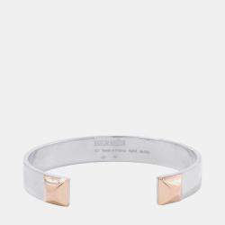 Pre Owned Hermes Hermes Crew De H Bracelet Jonk 2 Crew Size St Sv925 K18Pg