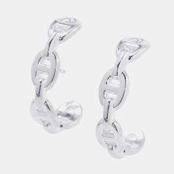 Pre Owned Hermes Chaine D'Ancre Earrings Sv925