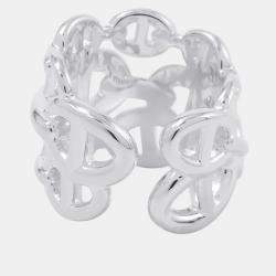 مملوكة مسبقًا Hermes Chaine D'Ancre Anchene Ring Size Gm/50/#10 Sv925