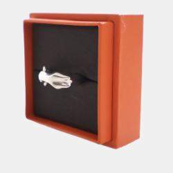 مملوكة مسبقًا خاتم هيرمس جالوب موديل صغير فضة عيار 925 مقاس 56