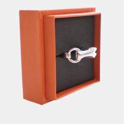 مملوكة مسبقًا خاتم هيرمس جالوب موديل صغير فضة عيار 925 مقاس 56