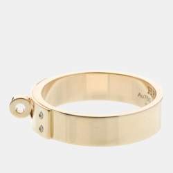 مملوكة مسبقًا خاتم هيرميس كيلي 4 قطع ألماس ذهب وردي (18 قيراط) خاتم موضة ألماس ذهب وردي