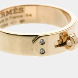 مملوكة مسبقًا خاتم ه يرميس كيلي 4 قطع ألماس ذهب وردي (18 قيراط) خاتم موضة ألماس ذهب وردي