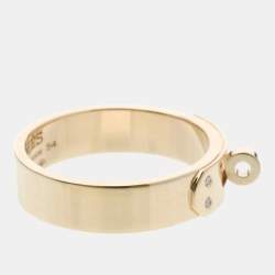 مملوكة مسبقًا خاتم هيرميس كيلي 4 قطع ألماس ذهب وردي (18 قيراط) خاتم موضة ألماس ذهب وردي