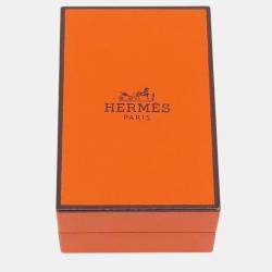 Pre Owned Hermes Chaine D'Ancre Motif Farandole Earrings Size Tpm Sv925