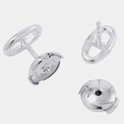 Pre Owned Hermes Chaine D'Ancre Motif Farandole Earrings Size Tpm Sv925