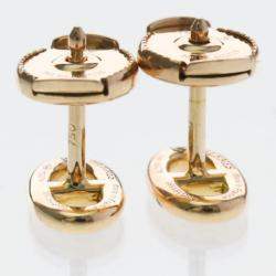 مملوكة مسبقًا Hermes Chaine D Ancre Earrings No Stone Pink Gold 18K Stud Earrings Pink Gold