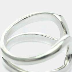 مملوكة مسبقًا Hermes Lima Ring Silver 925 Fashion No Stone Band Ring Silver