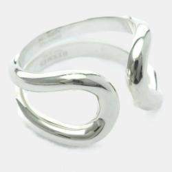 مملوكة مسبقًا Hermes Lima Ring Silver 925 Fashion No Stone Band Ring Silver