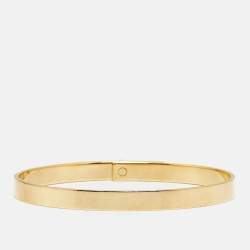 Pre Owned سوار هيرمس كيلي ألماس ذهب أصفر عيار 18 موديل صغير - لارج