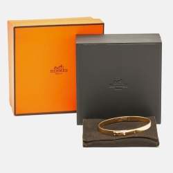 Pre Owned سوار هيرمس كيلي ألماس ذهب أصفر عيار 18 موديل صغير - لارج