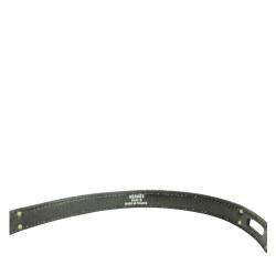 Pre Owned Hermes Black Leather Double Tour Kelly Bracelet