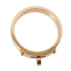  Hermes Kelly 18K Rose Gold Narrow Ring Size 53