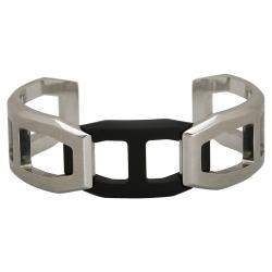 Hermes Matte PVD and Stainless Steel Tetris Cuff Bracelet