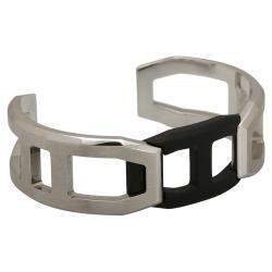 Hermes Matte PVD and Stainless Steel Tetris Cuff Bracelet