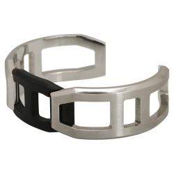 Hermes Matte PVD and Stainless Steel Tetris Cuff Bracelet