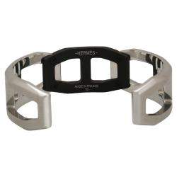 Hermes Matte PVD and Stainless Steel Tetris Cuff Bracelet