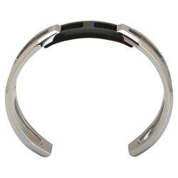 Hermes Matte PVD and Stainless Steel Tetris Cuff Bracelet