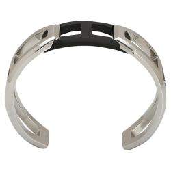 Hermes Matte PVD and Stainless Steel Tetris Cuff Bracelet