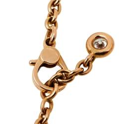 Hermes Filet d'Or Diamond 18K Rose Gold Bracelet SH