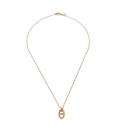 Pre Owned Hermes Farandole 18K Rose Gold Pendant Necklace