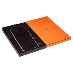 Hermes Echappee 18K Rose Gold Long Station Necklace