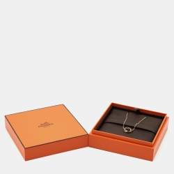 Hermes Vertige Cœur Diamond 18k Rose Gold Small Model Necklace