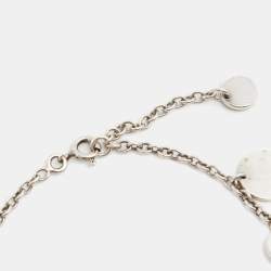 Hermes Ex-Libris 18k Rose Gold Sterling Silver Bracelet