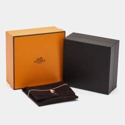Hermes Kelly Clochette  Diamonds 18k Rose Gold Small Model Bracelet