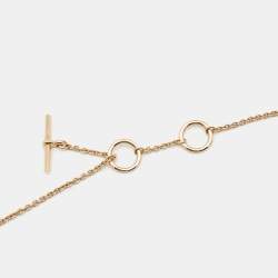 Hermes Vertige Cœur Diamond 18k Rose Gold Small Model Necklace