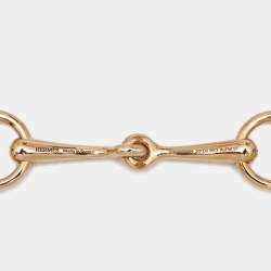 Hermes Filet d'Or Diamonds 18k Rose Gold Bracelet