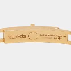 Hermes Kelly Chaine Diamonds 18k Rose Gold Small Model Bracelet SH