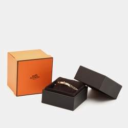 Hermes Kelly Chaine Diamonds 18k Rose Gold Small Model Bracelet SH