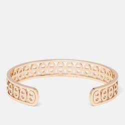 Hermes Chaine D'ancre Divine 18K Rose Gold Small Model Open Cuff Bracelet SH